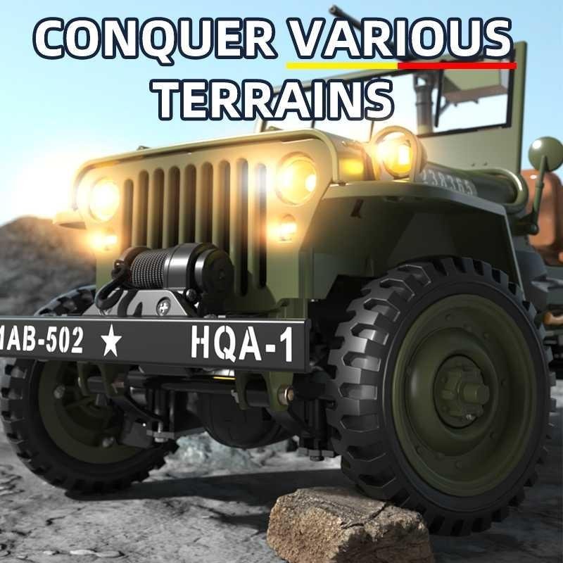 HG4-58 Willys Military Jeep 1:14 FULL METAL BODY 4WD RTR RC Crawler — Full Metal Body