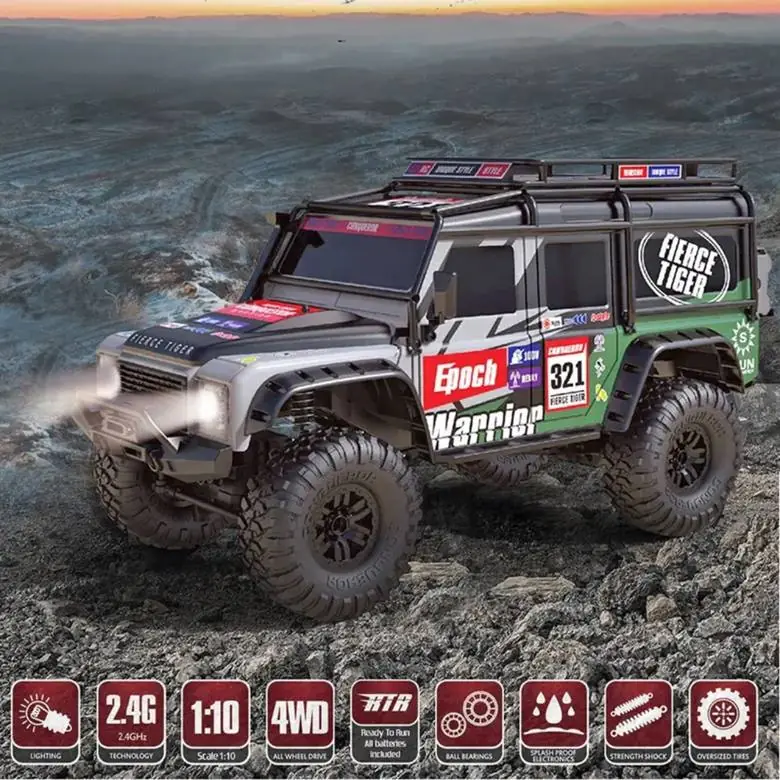 1:10 4WD RC Rock Crawler — Defender D110 Body (RTR)