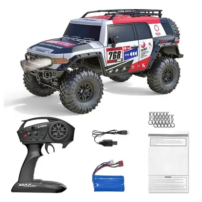 1:10 4WD RC Rock Crawler — FJ Cruiser Body, LED (RTR) — product photo 6
