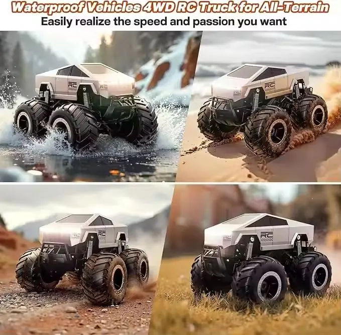 1:16 4WD Waterproof All-Terrain RC Monster Truck — 1/16 scale