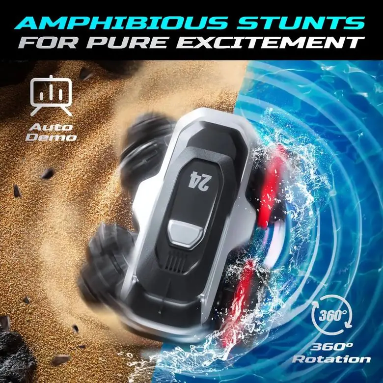 4WD Amphibious Mecanum Wheel RC Stunt Car — Mecanum