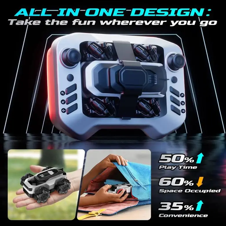 4WD Amphibious Mecanum Wheel RC Stunt Car — 4WD Amphibious