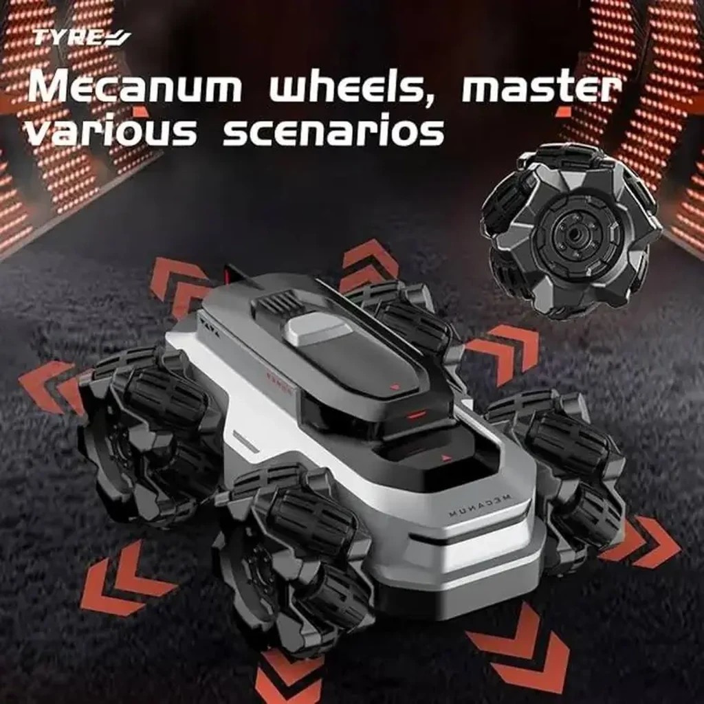 4WD Amphibious Mecanum Wheel RC Stunt Car — product photo 6
