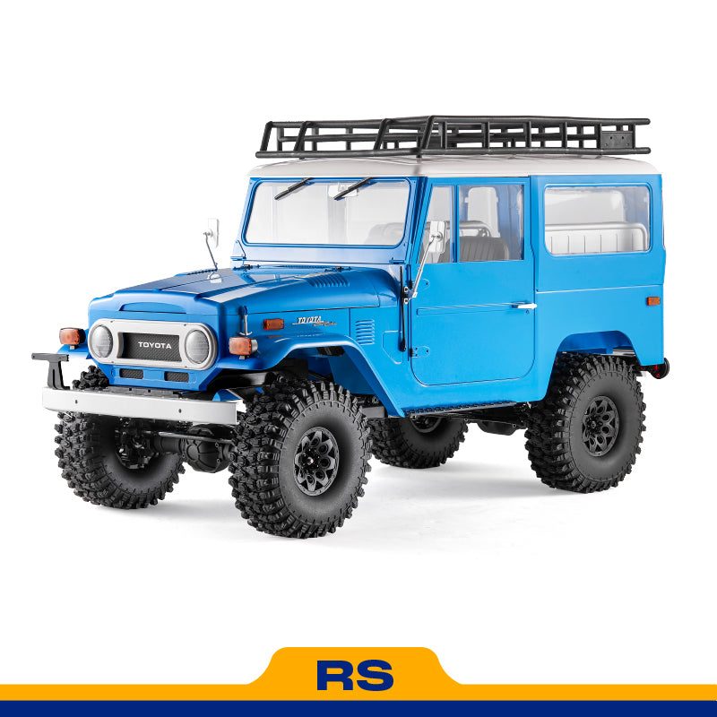 FMS 1:10 Toyota Land Cruiser FJ40 RS — Licensed RC Crawler (RTR) — Opening doors and scale interior