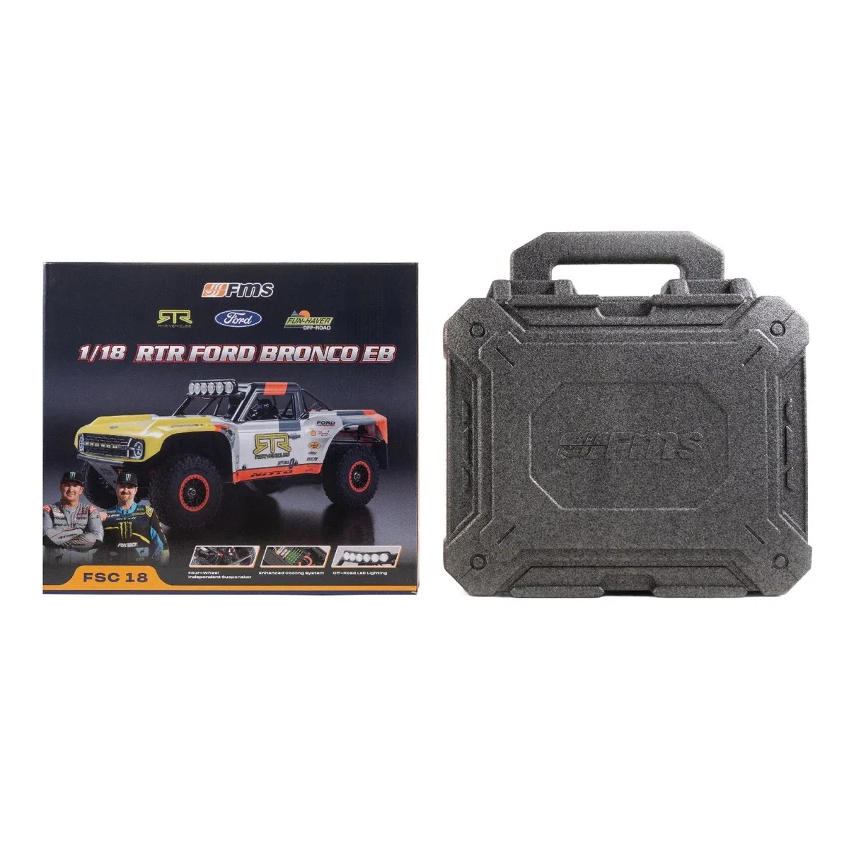 FMS FSC18 Ford Bronco RTR EB 1:18 Scale 4WD Brushless Short Course Truck — Brushless