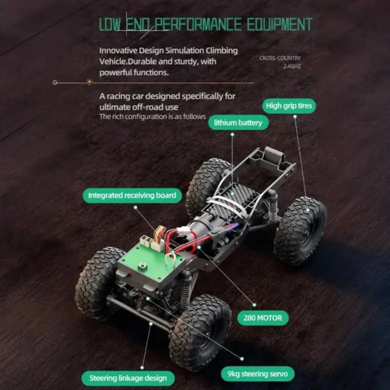 FS Racing APEX R1612 1:16 4WD RC Rock Crawler (Ford Body) — 4WD