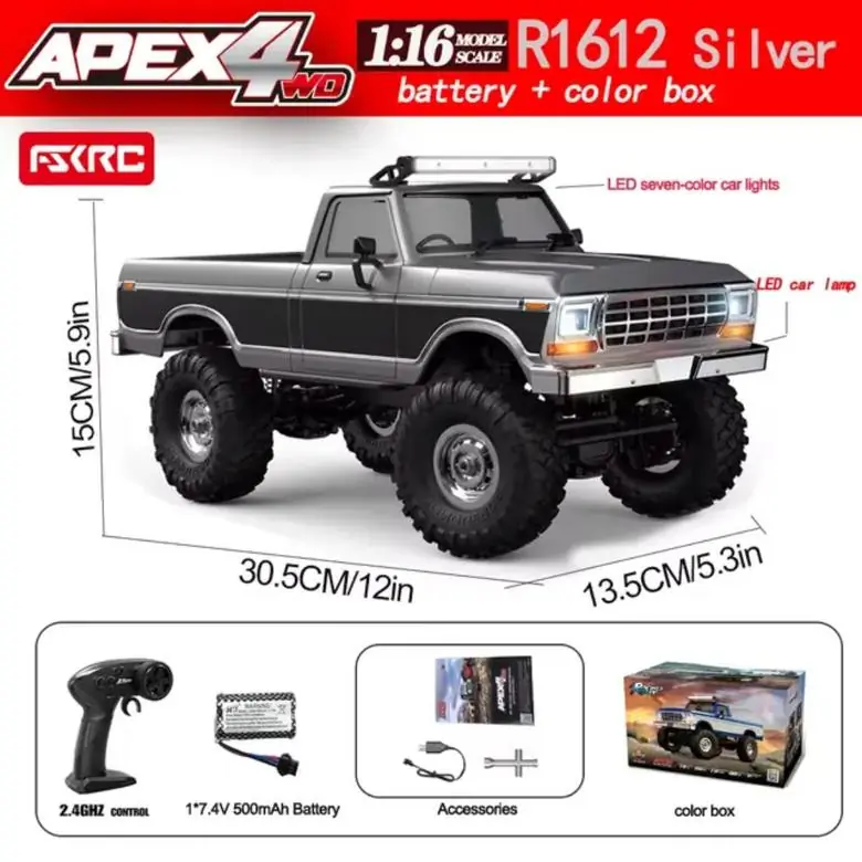 FS Racing APEX R1612 1:16 4WD RC Rock Crawler (Ford Body) — product photo 6