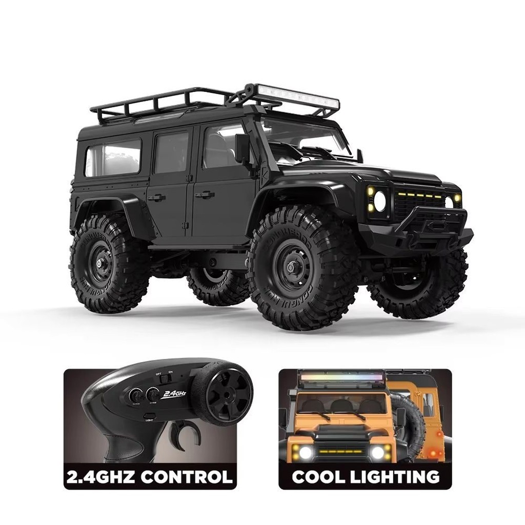 HB Toys R1607/08 1:16 Land Rover Defender 4WD RC Rock Crawler (RTR) — Full proportional