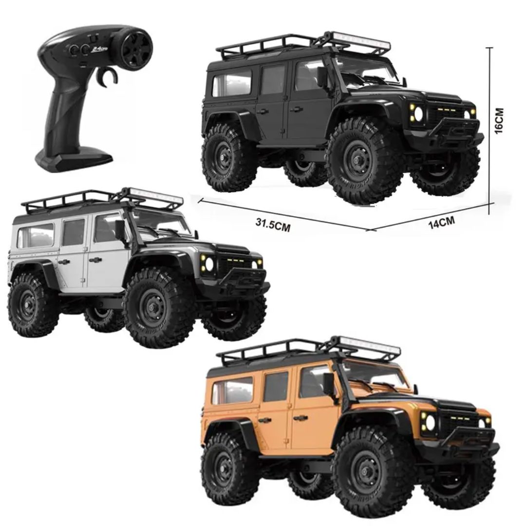HB Toys R1607/08 1:16 Land Rover Defender 4WD RC Rock Crawler (RTR) — 4WD