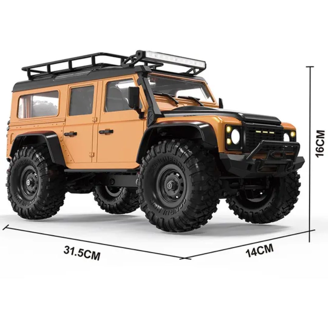 HB Toys R1607/08 1:16 Land Rover Defender 4WD RC Rock Crawler (RTR) — 2.4GHz