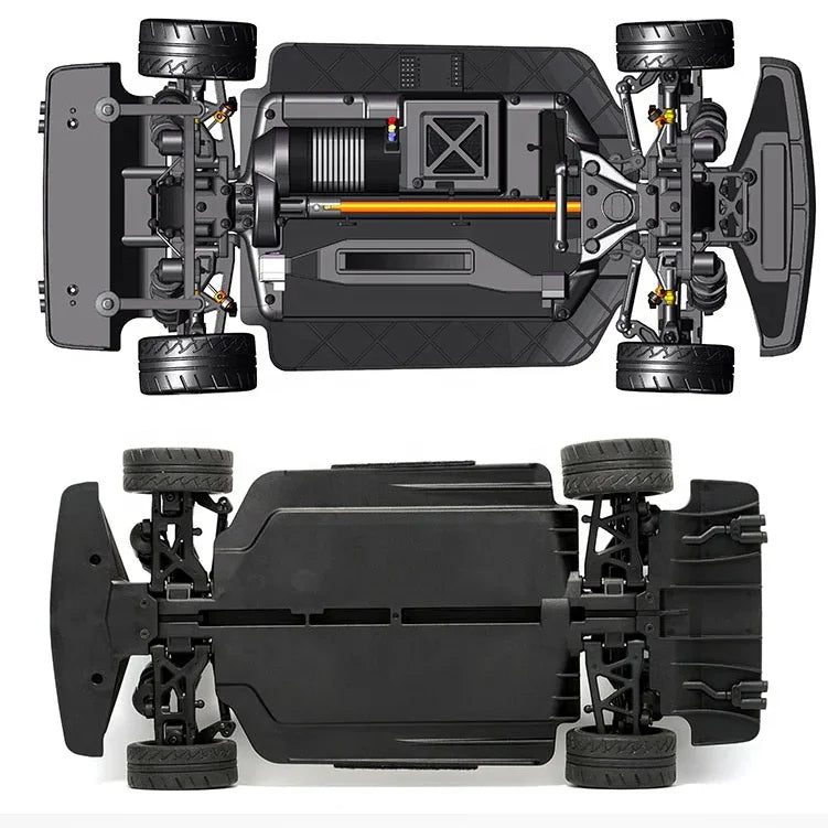HNR H9803 Werewolf 1:10 Brushless RC Touring & Drift Car — 85 km/h, Gyro (RTR) — TWO wheel sets included — grippy race tyres + drift tyres