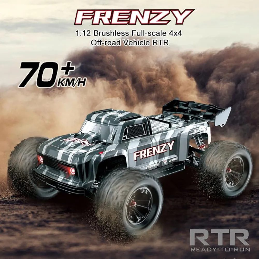 HOSHI N517A Frenzy 1:12 4WD Brushless RC Truggy — 70 km/h, Dual 3S (RTR)
