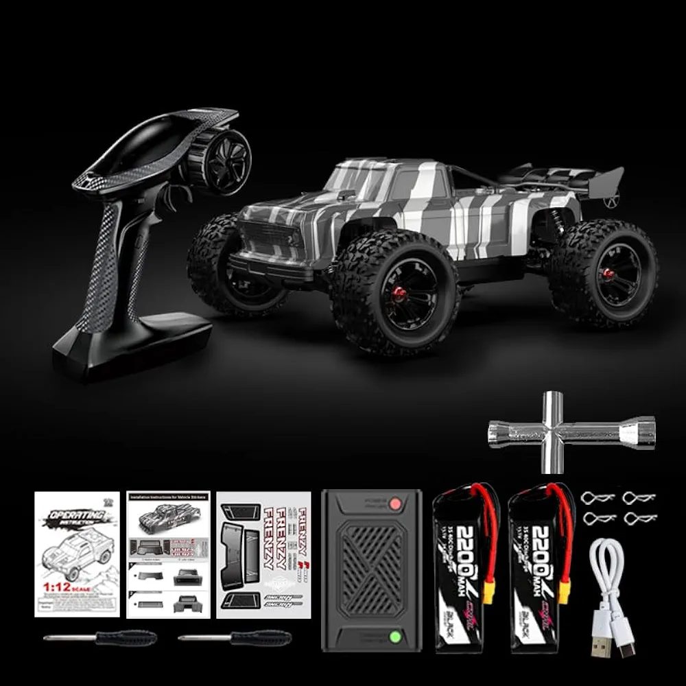 HOSHI N517A Frenzy 1:12 4WD Brushless RC Truggy — 70 km/h, Dual 3S (RTR) — Metal oil shocks