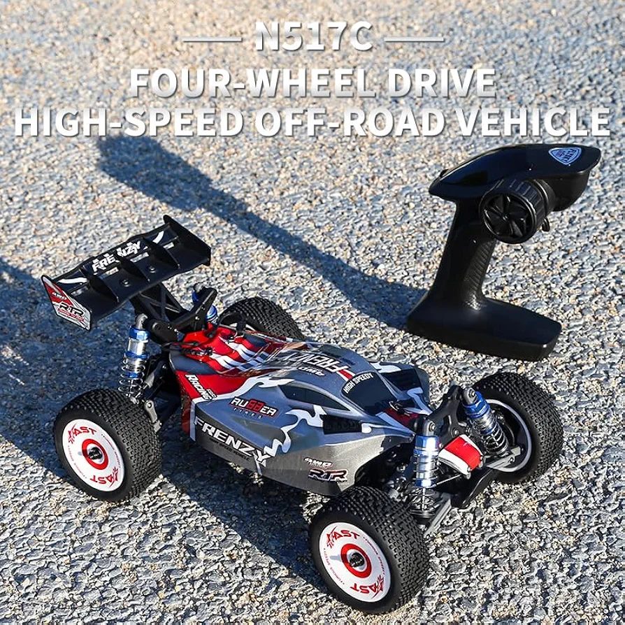 HOSHI N517C Frenzy 1:12 4WD Brushless RC Buggy — 70 km/h, Dual 3S (RTR) — TWO 3S 11.1V 2200mAh LiPo packs included