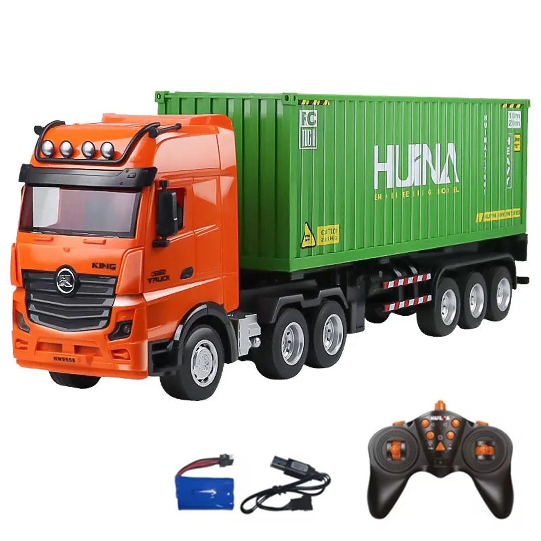 Huina 1317 1:18 RC Container Truck — Detachable Trailer (RTR)
