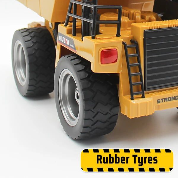 Huina 1534 1:18 RC Dump Truck — 9-Channel, Tipping Bed (RTR) — 2.4GHz radio