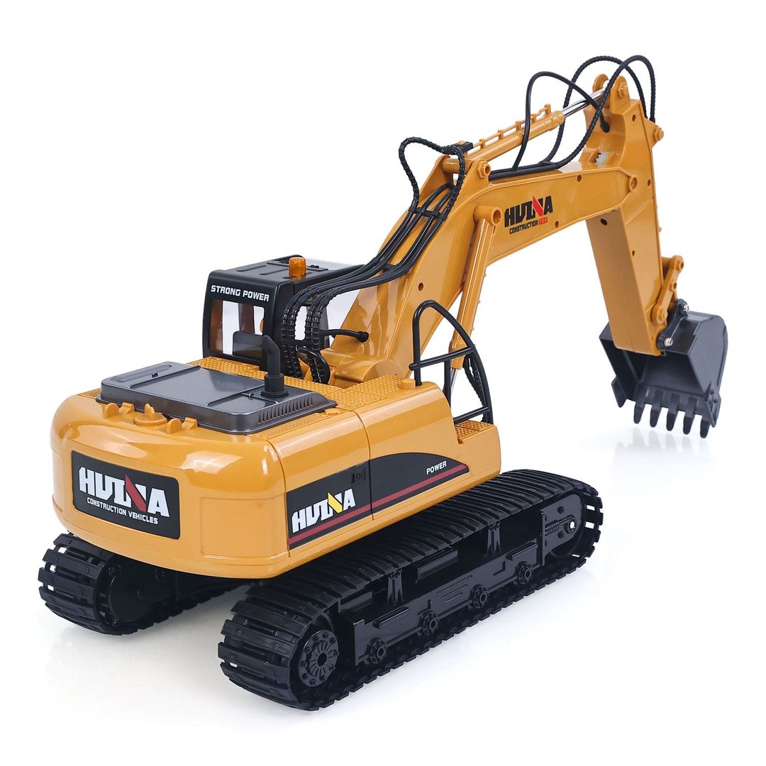 Huina 1535 1:14 RC Excavator — 15 Functions, Lights & Sound (RTR) — 680° cab rotation