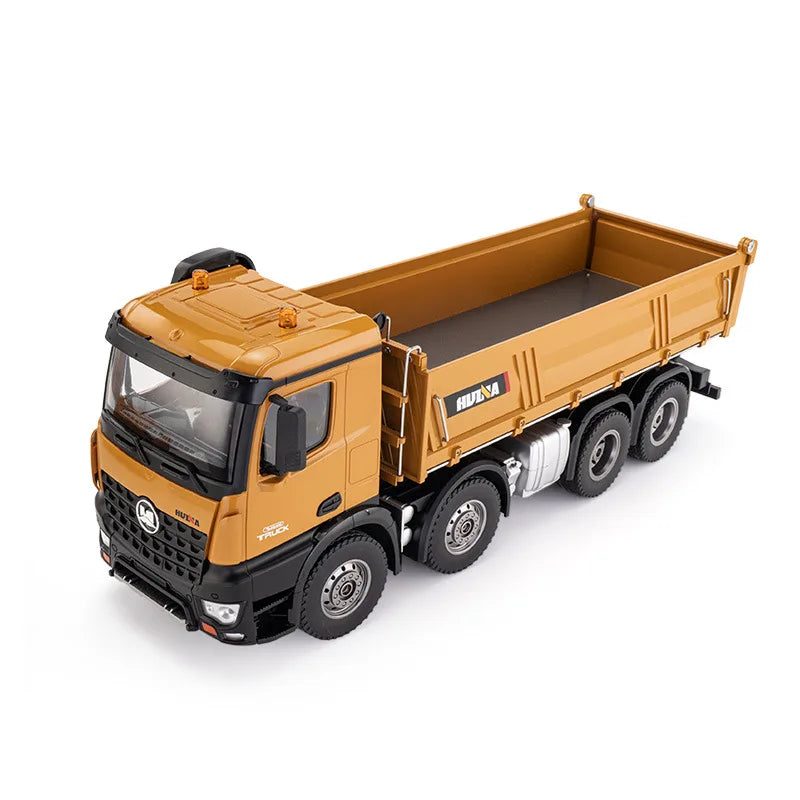 Huina 1536 1:14 RC Dump Truck — 8x4 Heavy Hauler, Full-Function Radio — 1:14 scale