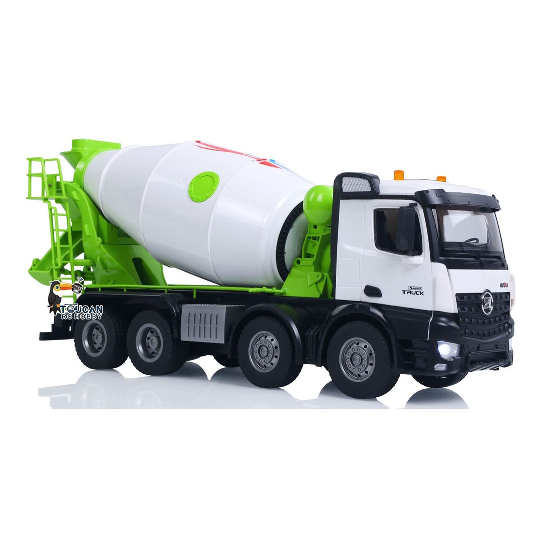 Huina 1537 1:14 RC Concrete Mixer Truck — 12-Channel, Rotating Drum (RTR) — Motorised rotating mixing drum