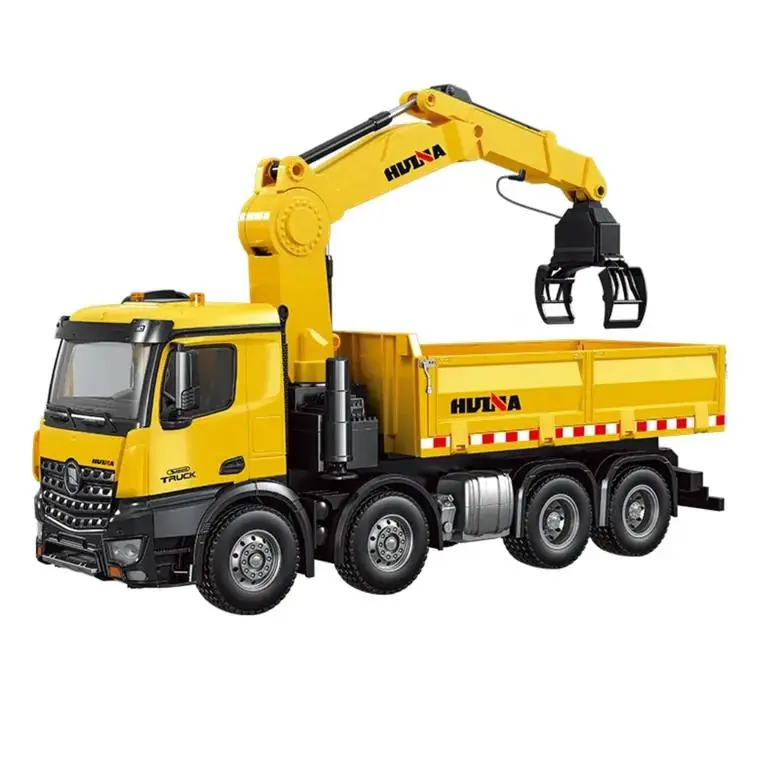 HuiNa 1538 1:14 26-CH Alloy 8×8 RC Grabber Dump Truck