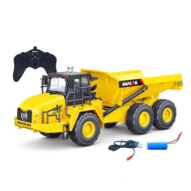 Huina 1553 1:16 RC Articulated Dump Truck — 9 Channel Alloy