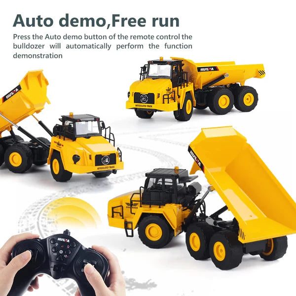 Huina 1553 1:16 RC Articulated Dump Truck — 9 Channel Alloy — 9 channel