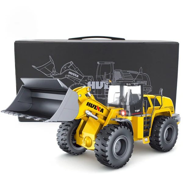 Huina 1583 1:14 RC Metal Wheel Loader — 22 Function Alloy Bucket