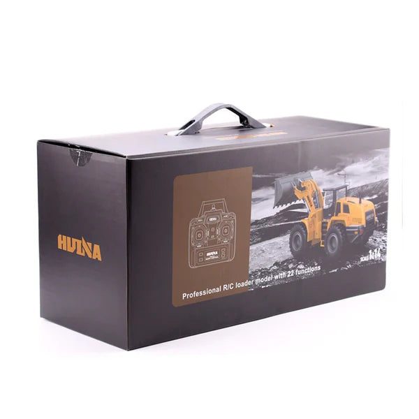 Huina 1583 1:14 RC Metal Wheel Loader — 22 Function Alloy Bucket — 54cm long