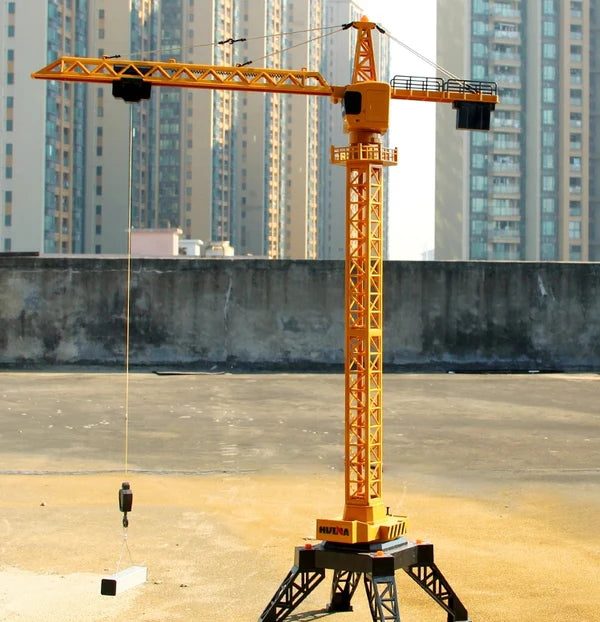 Huina 1585 1:14 RC Alloy Tower Crane — 12 Channel, 120cm Tall — 1:14 scale