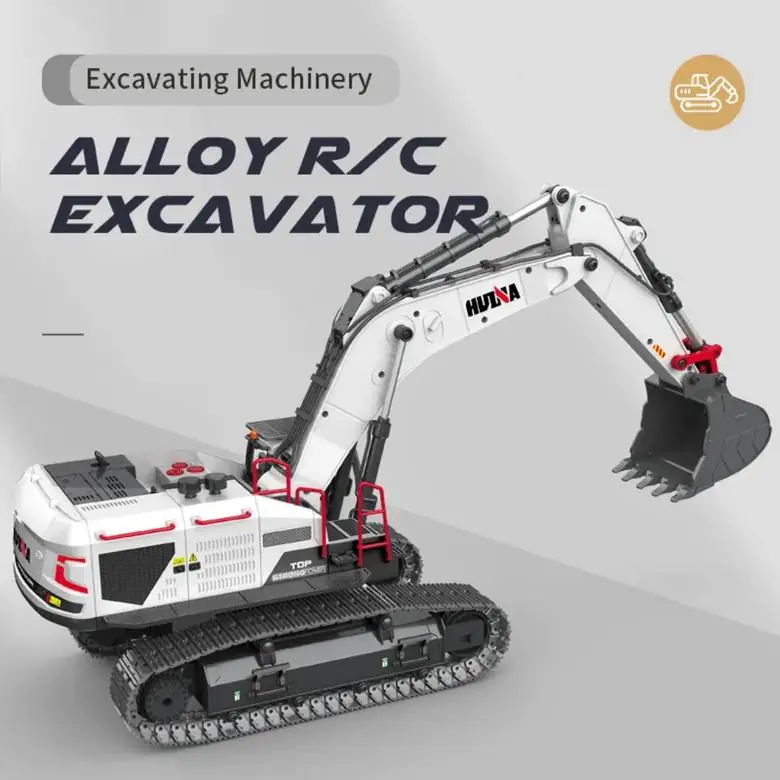 HuiNa 1594 1:14 22-CH Full-Alloy RC Excavator — 22-CH Alloy