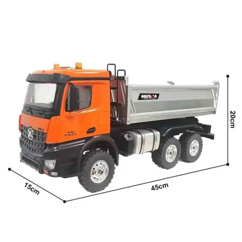 HuiNa 1598 1:14 14-CH Alloy 8×8 RC Dump Truck — Alloy