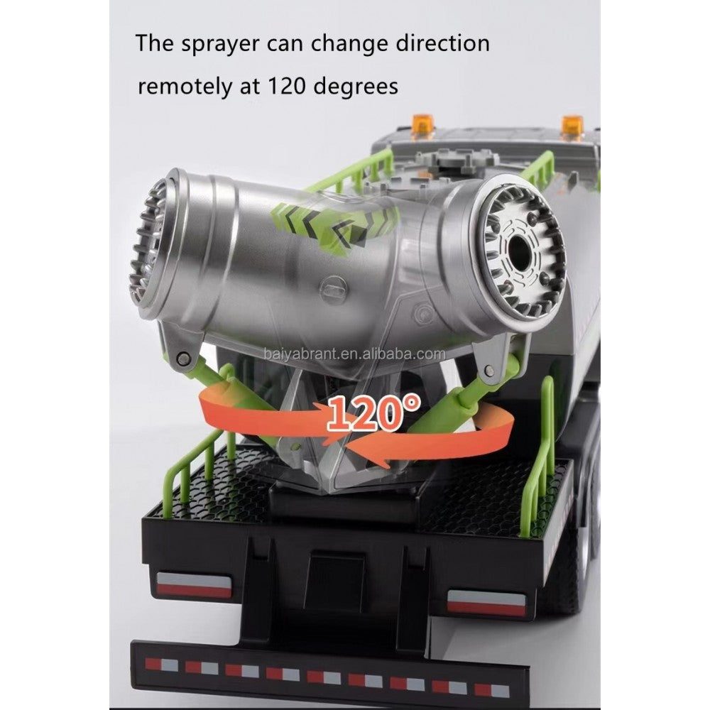 Huina 616 1:18 RC Sprinkler Truck — Real Water Spray, LED (RTR) — Really sprays water — fillable tank + working spray cannon