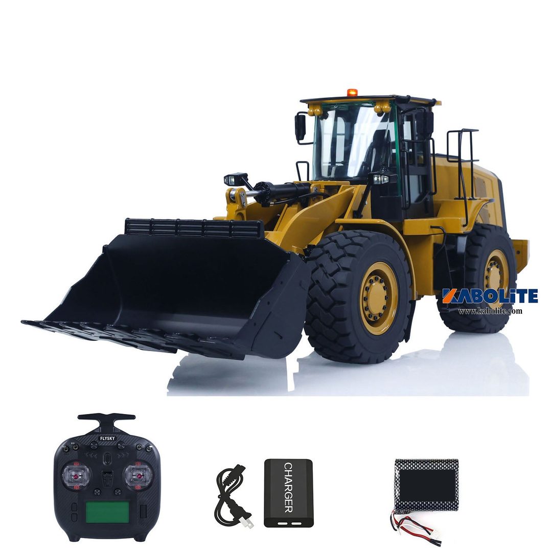 Kabolite K966-100 1:16 Hydraulic RC Wheel Loader — Full Metal (RTR)