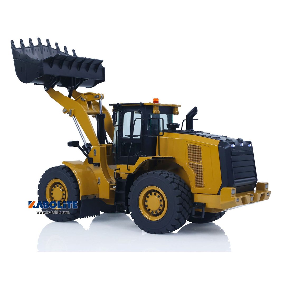 Kabolite K966-100 1:16 Hydraulic RC Wheel Loader — Full Metal (RTR) — Proportional radio control