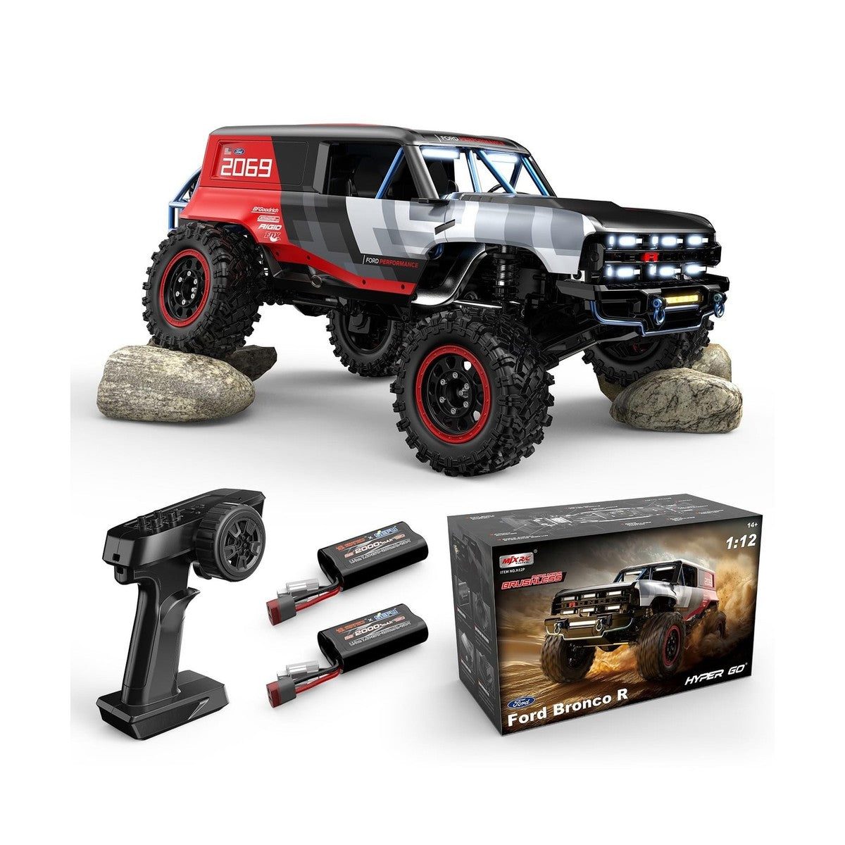 MJX H12P 1:12 Ford Bronco R RTR Brushless RC Rock Crawler