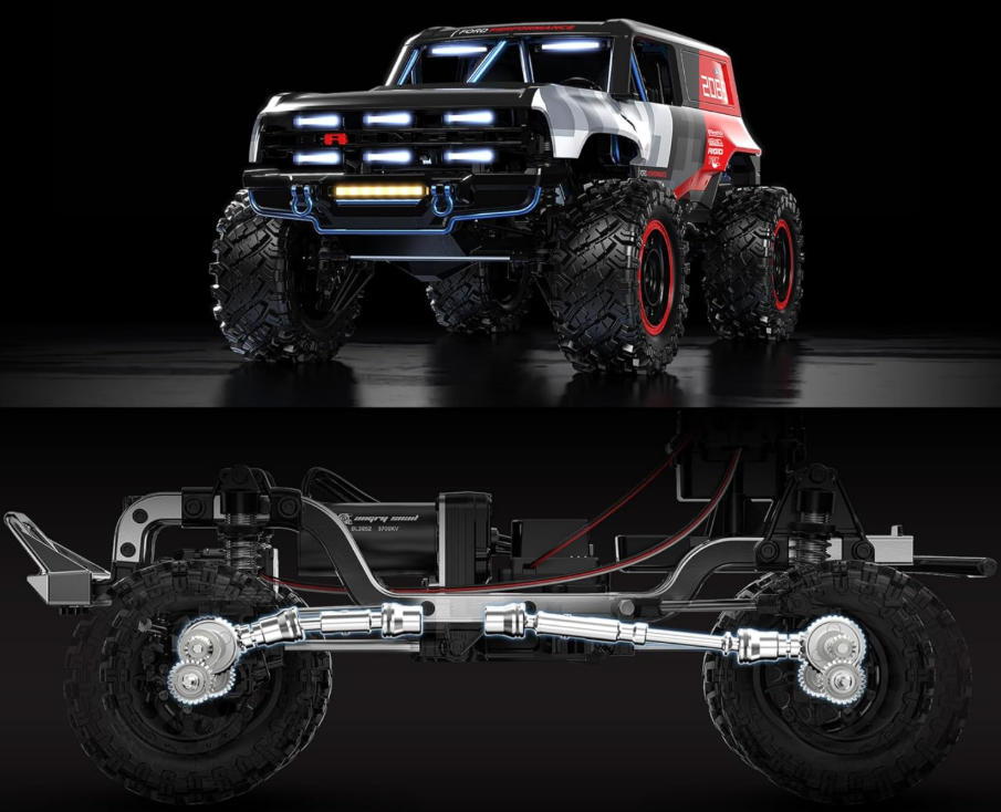 MJX H12P 1:12 Ford Bronco R RTR Brushless RC Rock Crawler — 20kg servo