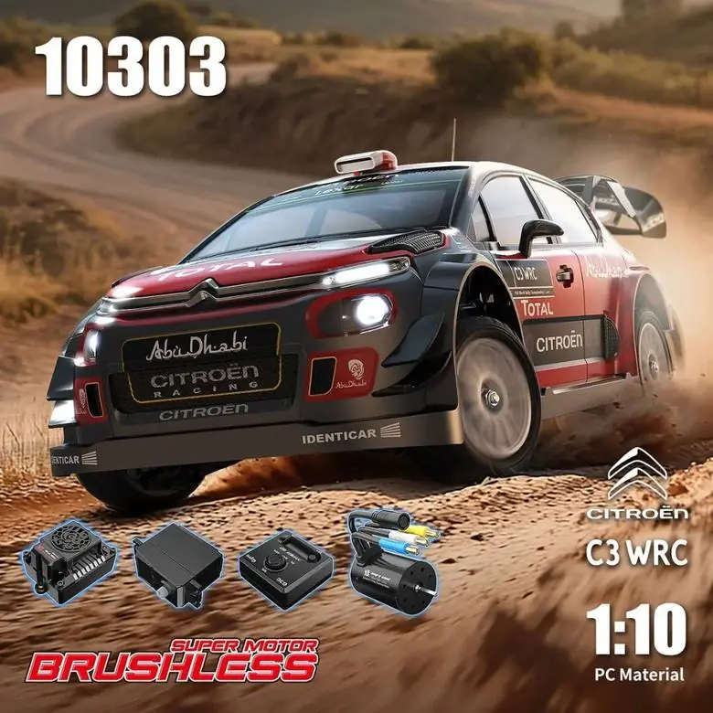 MJX Hyper Go 10303 1:10 4WD Brushless RC Rally Car — Citroën C3 WRC