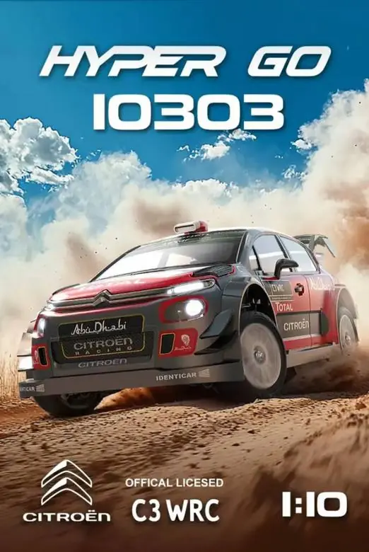 MJX Hyper Go 10303 1:10 4WD Brushless RC Rally Car — Citroën C3 WRC — 4WD Brushless