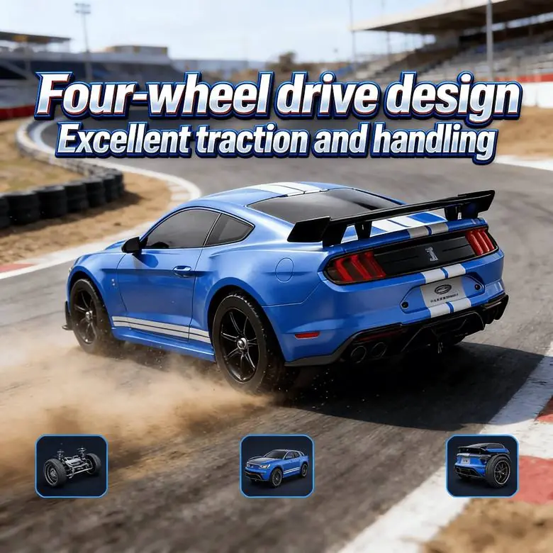 MJX Hyper Go 10306 1:10 4WD Brushless RC Car — Mustang Shelby GT500 (70 km/h) — 70 km/h