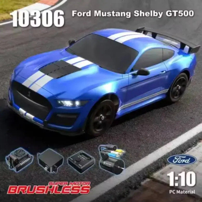 MJX Hyper Go 10306 1:10 4WD Brushless RC Car — Mustang Shelby GT500 (70 km/h)