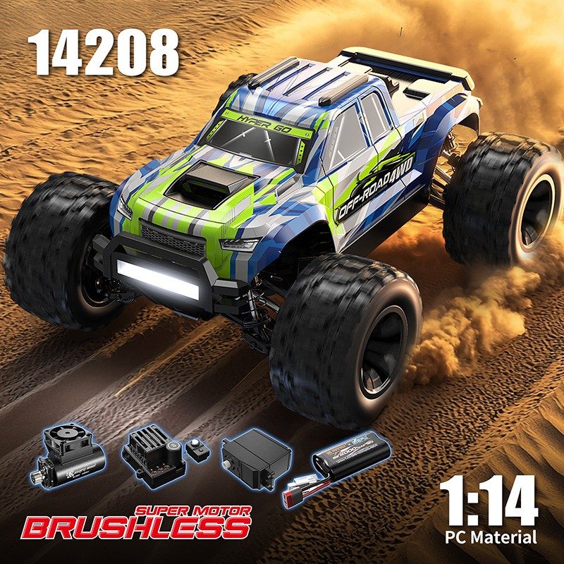 MJX Hyper Go 14208 1:14 Brushless RC Truck — 60-Day Preorder (RTR)