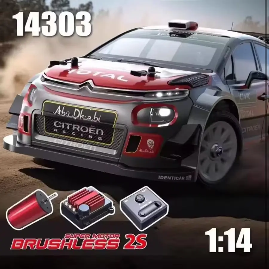 MJX Hyper Go 14303 1:14 4WD Brushless RC Rally Car — Citroën C3 WRC