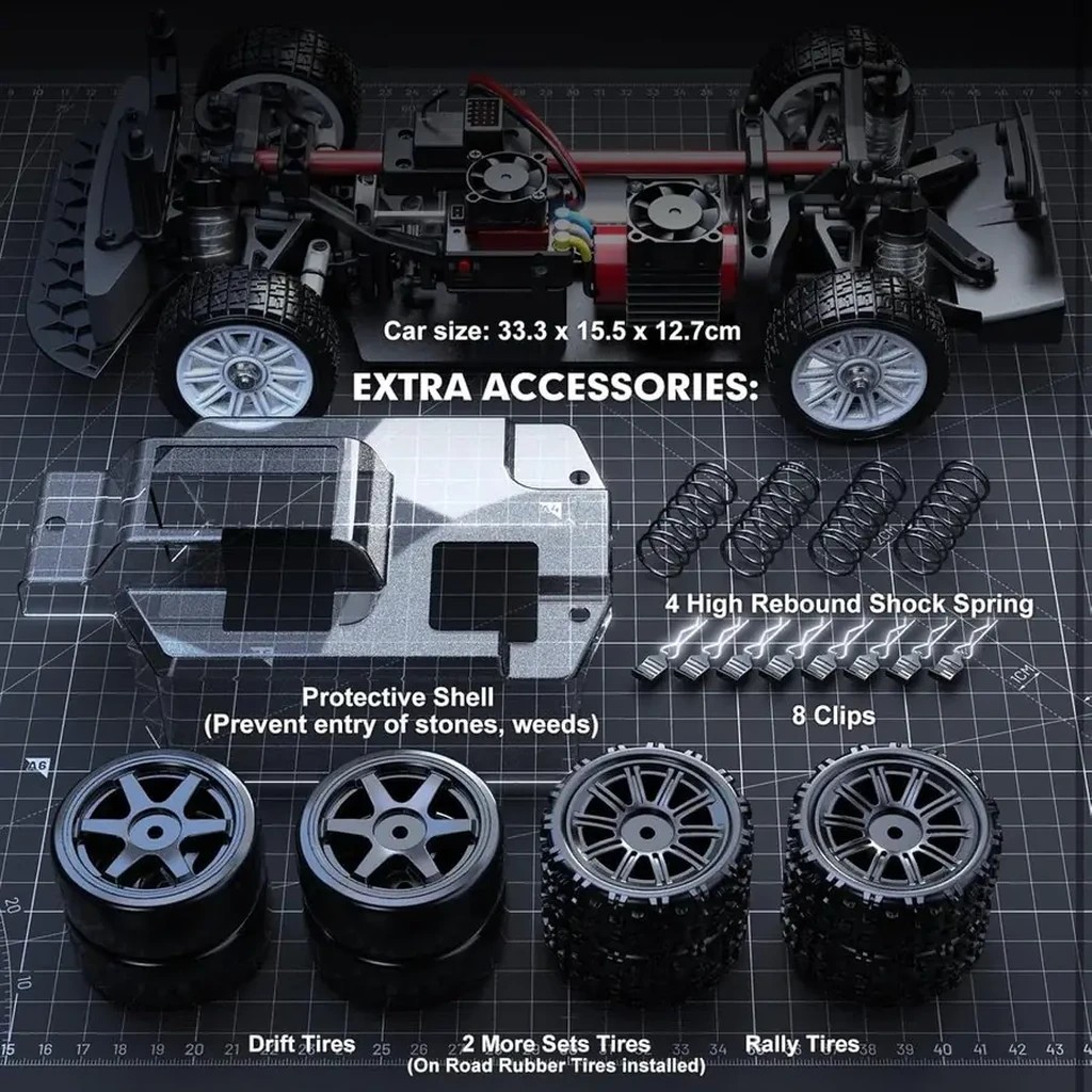 MJX Hyper Go 14303 1:14 4WD Brushless RC Rally Car — Citroën C3 WRC — 1/14 scale