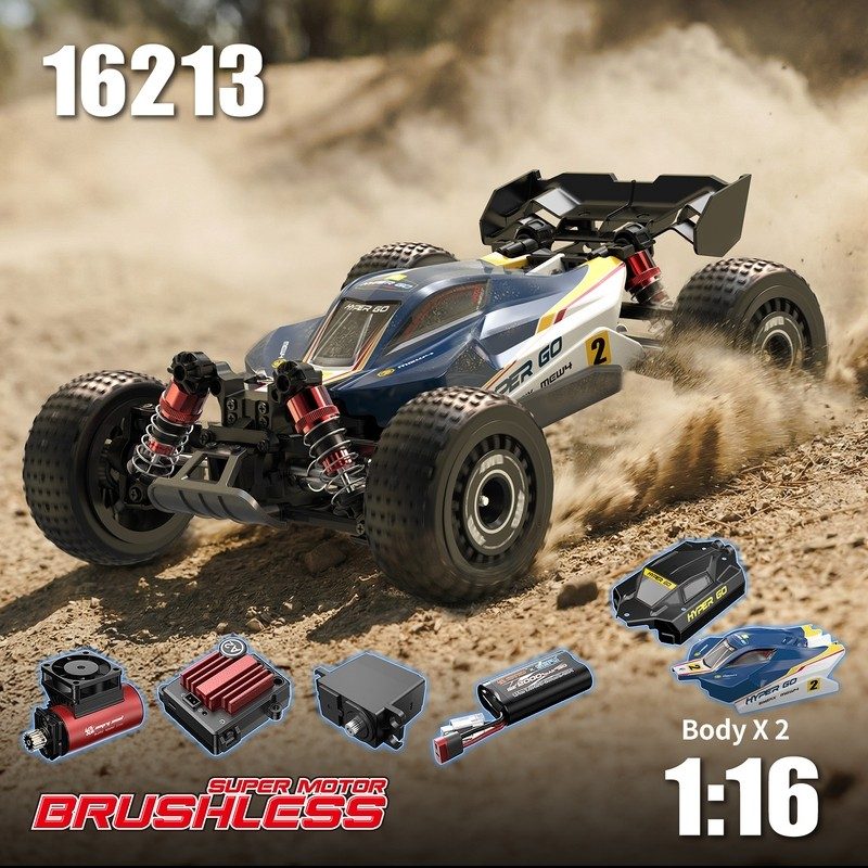 MJX Hyper Go 16213 1:16 Brushless RC Truck — Dual Bodies — 60-Day Preorder (RTR)