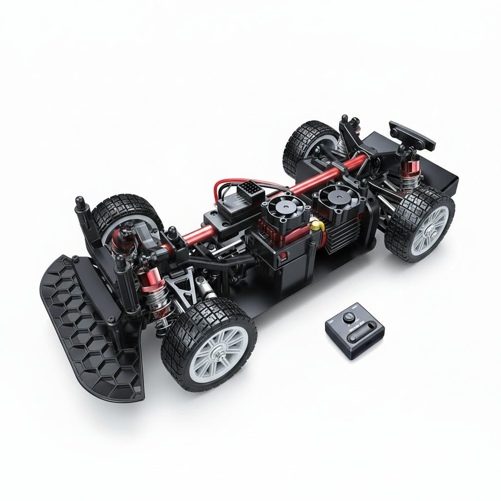 MJX Hyper Go 7303DC 1:7 Brushless RC Rally Car — 120A, Sensored, Battery & Charger (RTR) — 3974 2500KV sensored brushless