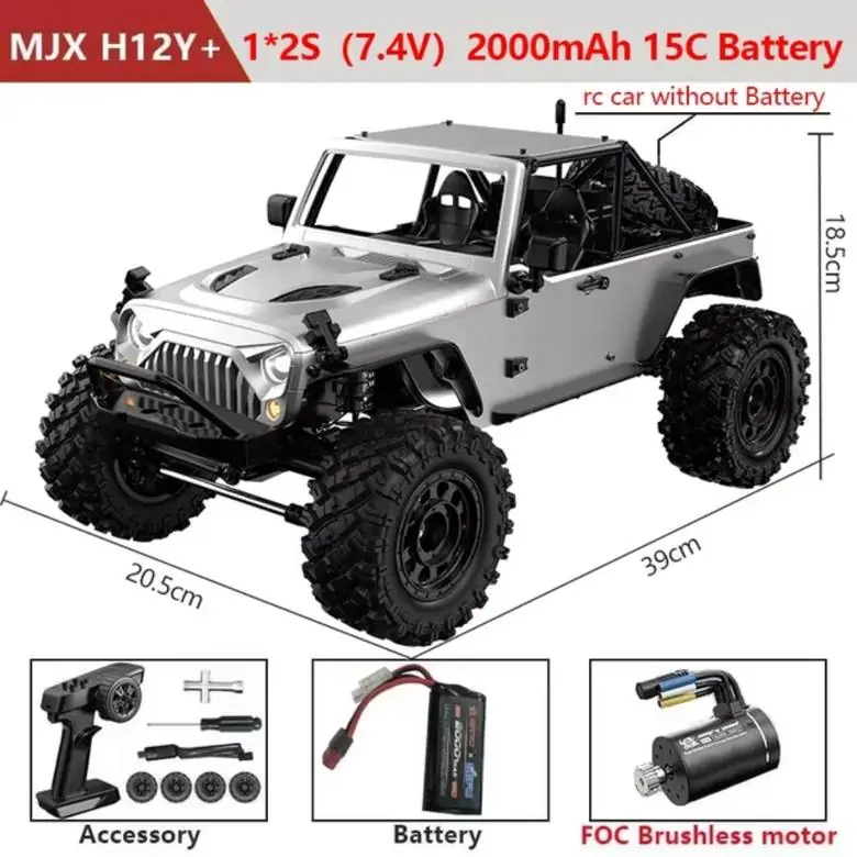 MJX Hyper Go H12Y 1:12 4WD FOC Brushless RC Crawler (RTR)