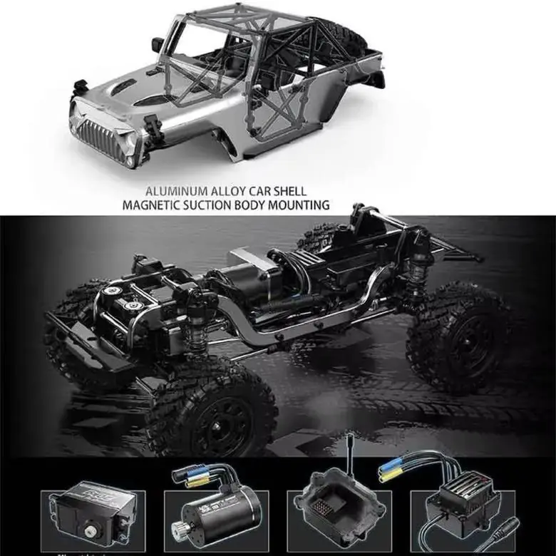 MJX Hyper Go H12Y+ 1:12 4WD FOC Brushless RC Crawler (RTR) — Brushless