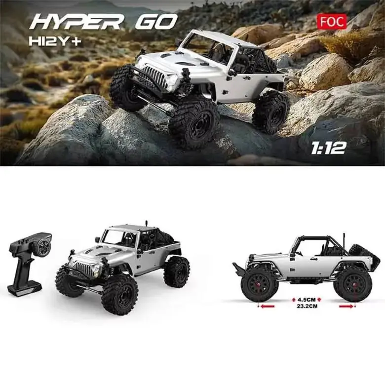 MJX Hyper Go H12Y+ 1:12 4WD FOC Brushless RC Crawler (RTR)