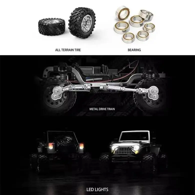 MJX Hyper Go H12Y+ 1:12 4WD FOC Brushless RC Crawler (RTR) — 1:12