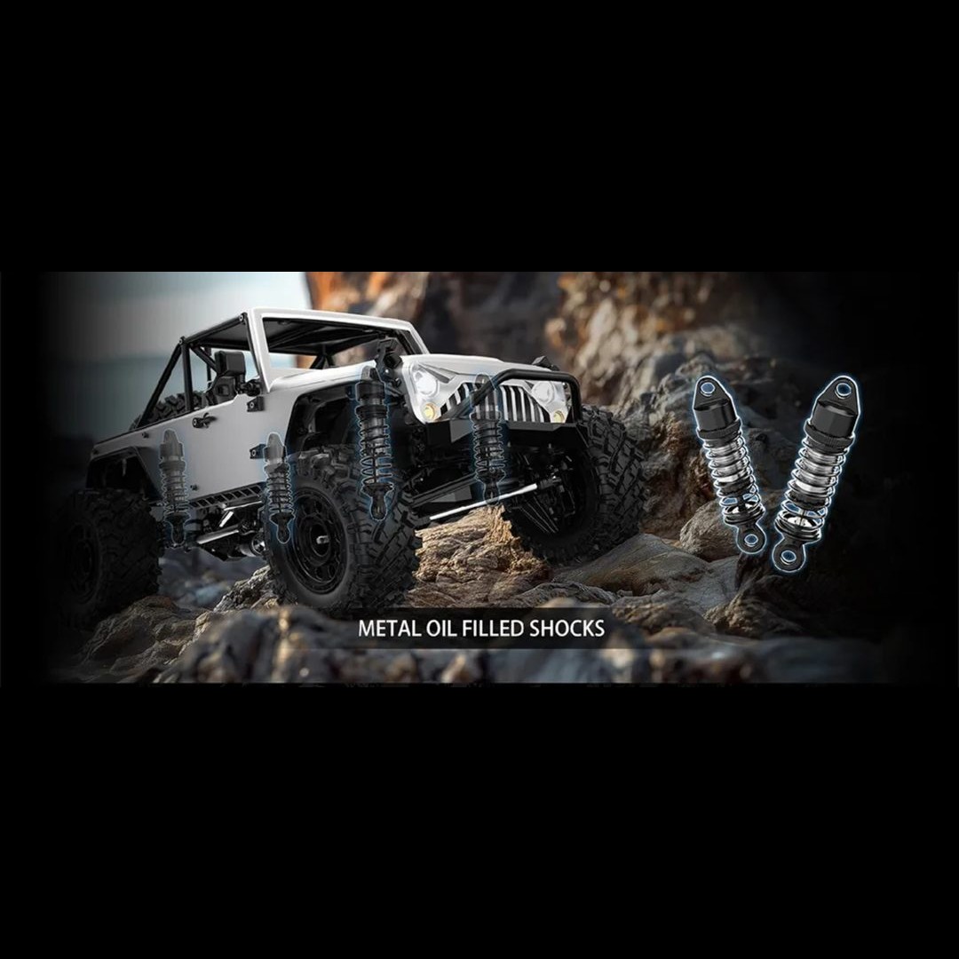 MJX Hyper Go H12Y+ 1:12 4WD FOC Brushless RC Crawler (RTR) — 4WD FOC Brushless